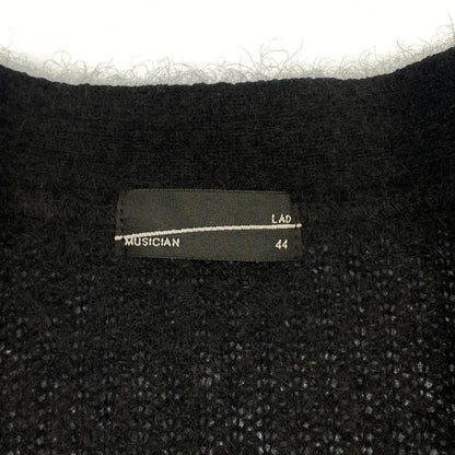 【中古】LAD MUSICIAN | ラッドミュージシャン RACCOON KNIT CARDIGAN カーディガン 2221-032 年式:2021A/W ブラック サイズ：44