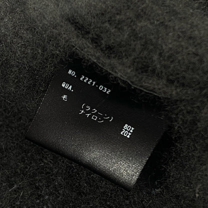 【中古】LAD MUSICIAN | ラッドミュージシャン RACCOON KNIT CARDIGAN カーディガン 2221-032 年式:2021A/W ブラック サイズ：44