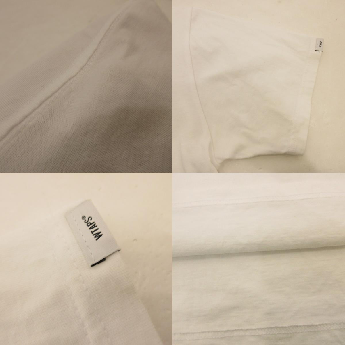 【中古】WTAPS | ダブルタップス EVIL TIP TEE 半袖Ｔシャツ 222PCDT-ST01S ホワイト サイズ：1