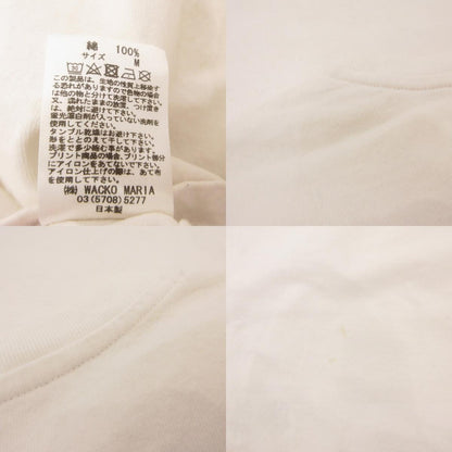 【中古】WACKOMARIA | ワコマリア WASHED HEAVY WEIGHT CREW NECK COLOR T-SHIRT 半袖Ｔシャツ 22SS-WMT-WT01 ホワイト サイズ：M