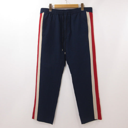 【中古】GUCCI | グッチ Stripe Cropped Pant パンツ 493714 国内正規品 ネイビー サイズ：50
