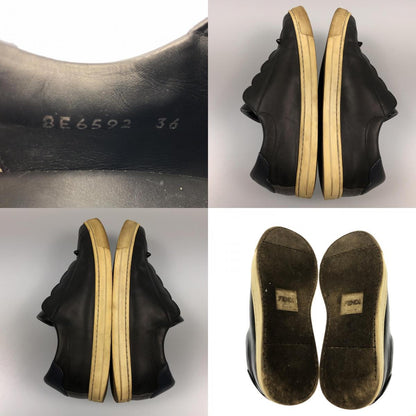 【中古】FENDI | フェンディ エラスティックバンド スニーカー 8E6592 サイズ:36(約23cm) ブラック