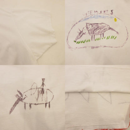 【中古】VETEMENTS | ヴェトモンベトモン Elephant Ella Tee 半袖Ｔシャツ UAH19TR312 ホワイト サイズ：L