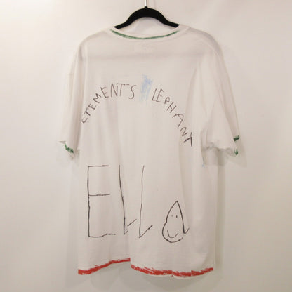 【中古】VETEMENTS | ヴェトモンベトモン Elephant Ella Tee 半袖Ｔシャツ UAH19TR312 ホワイト サイズ：L