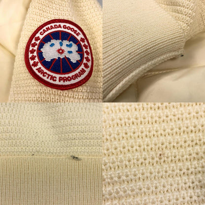 【中古】CANADA GOOSE | カナダグース HYBRIDGE QUILTED KNIT HOODY ダウンジャケット 6800L 国内正規品 アイボリー サイズ：S