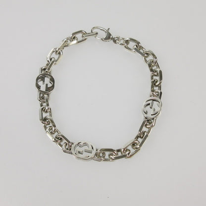 【中古】GUCCI | グッチ インターロッキングチェーン ブレスレット 620798