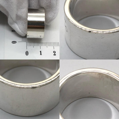 【中古】GUCCI | グッチ トレードマークワイド リング・指輪 シルバーリング