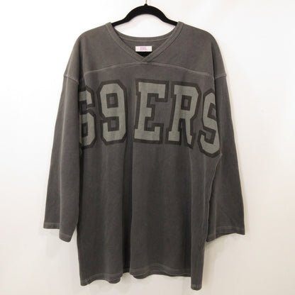 【中古】ERL | イーアールエル FOOTBALL TEE スウェット ERL07T007 2023A/W チャコールグレー サイズ：L