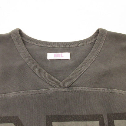【中古】ERL | イーアールエル FOOTBALL TEE スウェット ERL07T007 2023A/W チャコールグレー サイズ：L