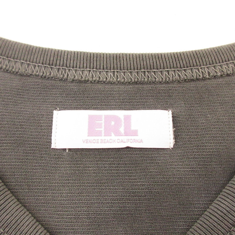 【中古】ERL | イーアールエル FOOTBALL TEE スウェット ERL07T007 2023A/W チャコールグレー サイズ：L