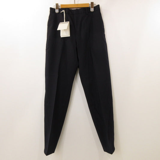 【中古】JIL SANDER | ジルサンダー ウールギャバジンテーパードパンツ その他ボトムス J21KA0011 J4002 国内正規品 ネイビー サイズ：44