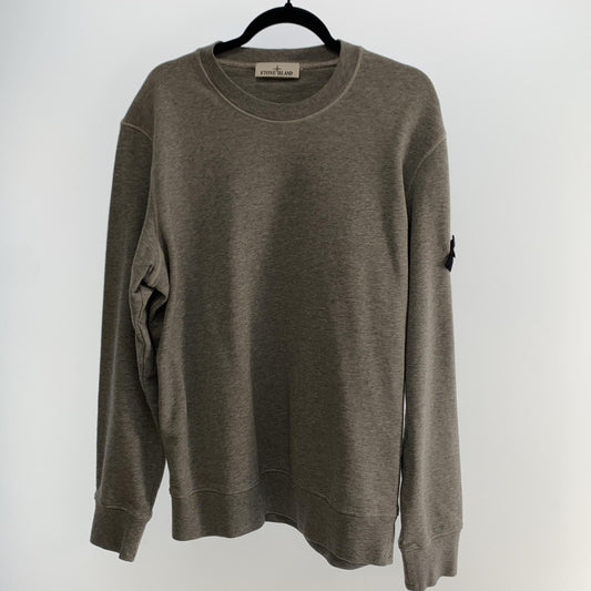 【中古】STONE ISLAND | ストーンアイランド ORGANIC COTTON FLEECE スウェット 6100044 国内正規品 2025S/S グレー サイズ：XL