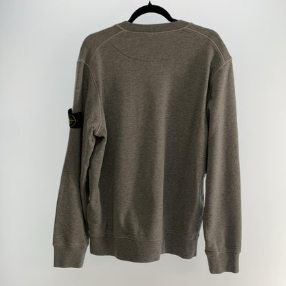 【中古】STONE ISLAND | ストーンアイランド ORGANIC COTTON FLEECE スウェット 6100044 国内正規品 2025S/S グレー サイズ：XL