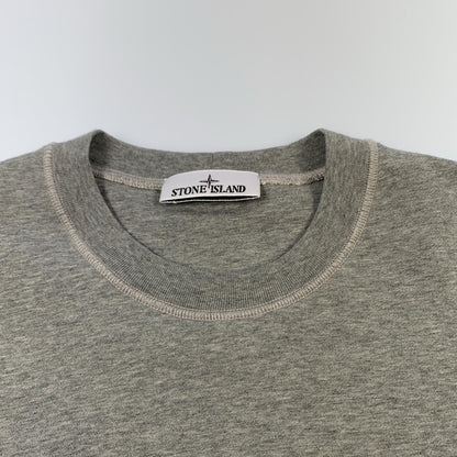 【中古】STONE ISLAND | ストーンアイランド ORGANIC COTTON FLEECE スウェット 6100044 国内正規品 2025S/S グレー サイズ：XL