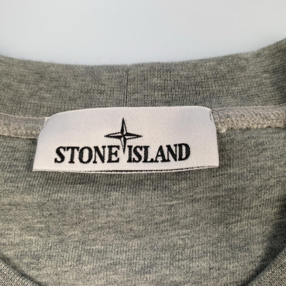 【中古】STONE ISLAND | ストーンアイランド ORGANIC COTTON FLEECE スウェット 6100044 国内正規品 2025S/S グレー サイズ：XL