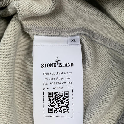 【中古】STONE ISLAND | ストーンアイランド ORGANIC COTTON FLEECE スウェット 6100044 国内正規品 2025S/S グレー サイズ：XL