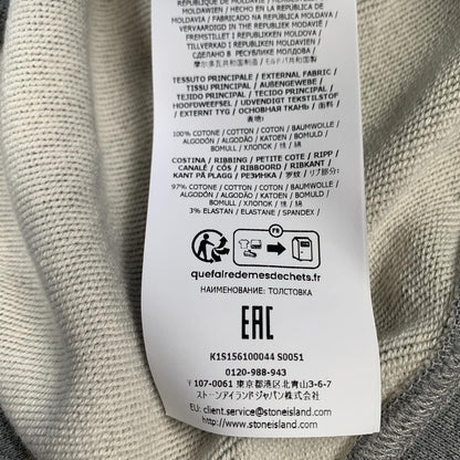【中古】STONE ISLAND | ストーンアイランド ORGANIC COTTON FLEECE スウェット 6100044 国内正規品 2025S/S グレー サイズ：XL