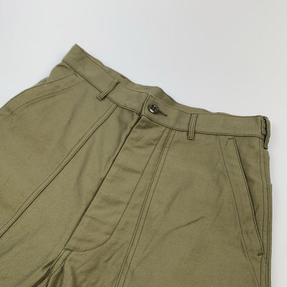 【中古】HYKE | ハイク BACK SATIN BAKER PANTS パンツ 13317 2025S/S オリーブ サイズ：4