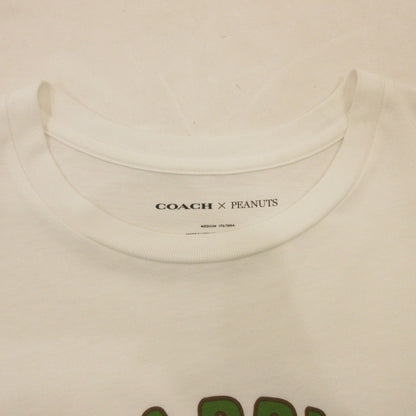 【中古】COACH | コーチ WOOD PECKER 半袖Ｔシャツ C3394 ホワイト サイズ：M