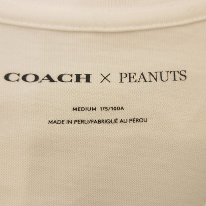 【中古】COACH | コーチ WOOD PECKER 半袖Ｔシャツ C3394 ホワイト サイズ：M