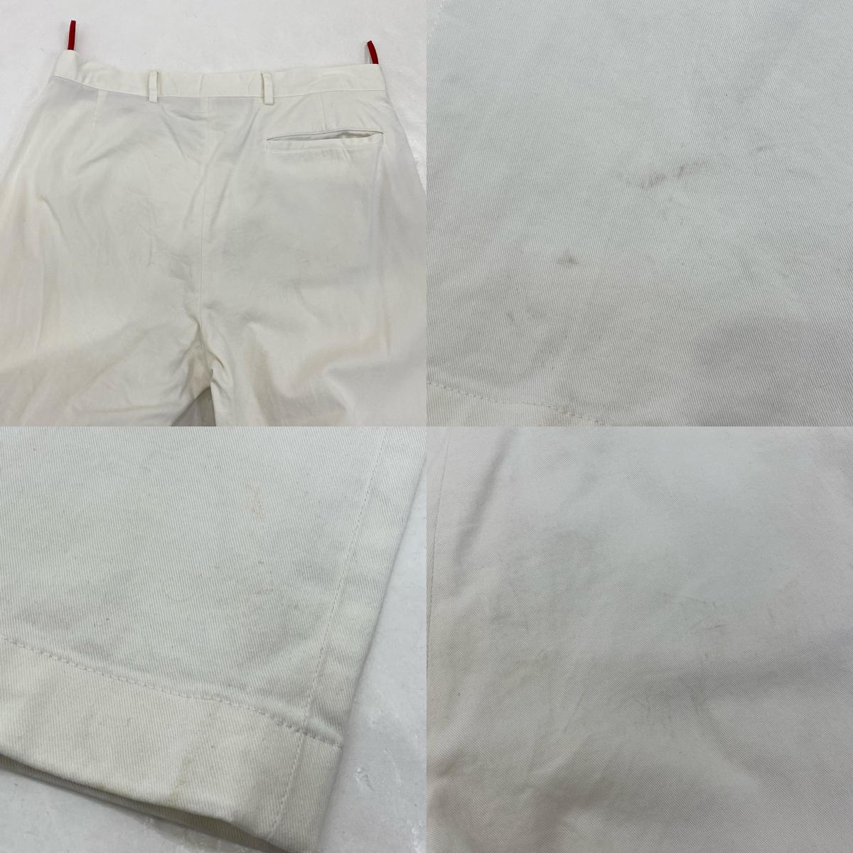 【中古】PRADA | プラダ パンツ 国内正規品 ホワイト サイズ：48