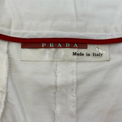【中古】PRADA | プラダ パンツ 国内正規品 ホワイト サイズ：48