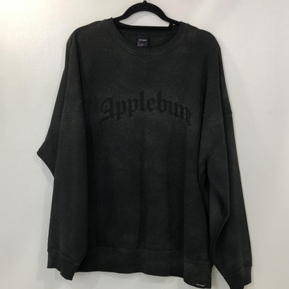 【中古】APPLE BUM | アップルバム Airbrush Crew Sweat スウェット 2420404 2025S/S ブラック サイズ：XL