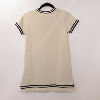 【中古】MONCLER | モンクレール VESTITO ワンピース 8C00007 89A89 国内正規品/KIDS/ENFANT/　サイズ:12 ベージュ