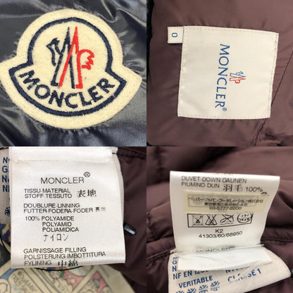 【中古】MONCLER | モンクレール K2 ダウンジャケット KARAKORUM サイズ:0 国内正規品 ネイビー