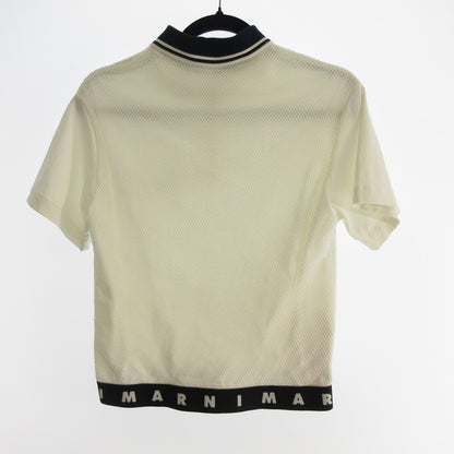 【中古】MARNI | マルニ ロゴメッシュポロ ポロシャツ MT220F 国内正規品/KIDS サイズ:12 ホワイト