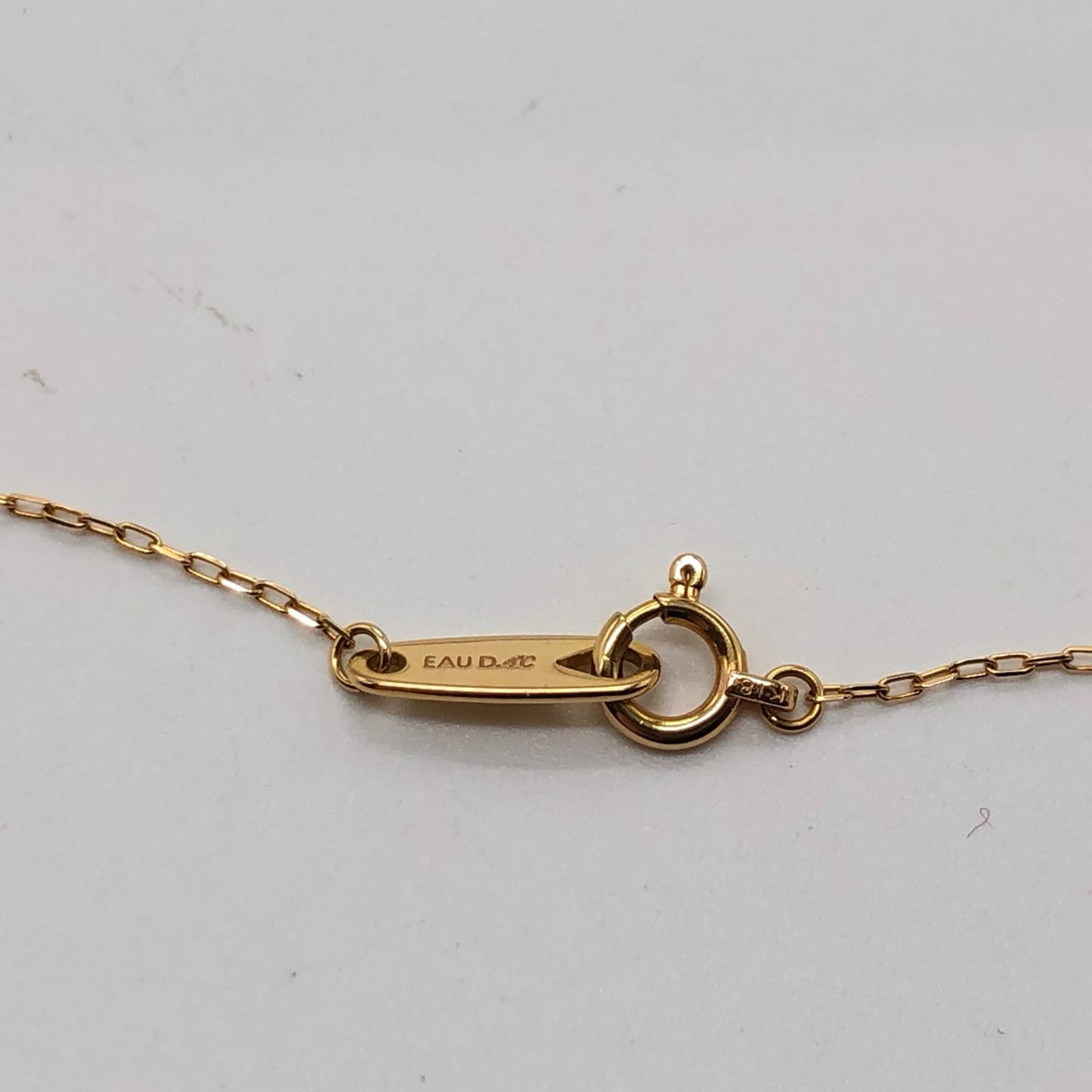 【中古】4℃ | ヨンドシー ダイヤ付きハート ネックレス K18
