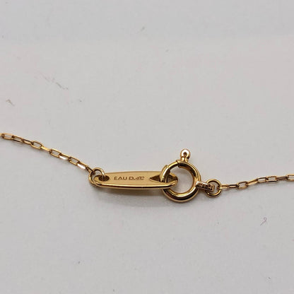 【中古】4℃ | ヨンドシー ダイヤ付きハート ネックレス K18