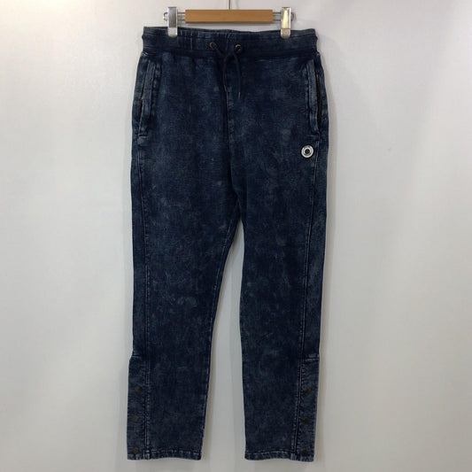 【中古】EXAMPLE | イグザンプル ARCH LOGO BLEACH DENIM SWEAT PANTS パンツ 2021S/S ネイビー サイズ：L