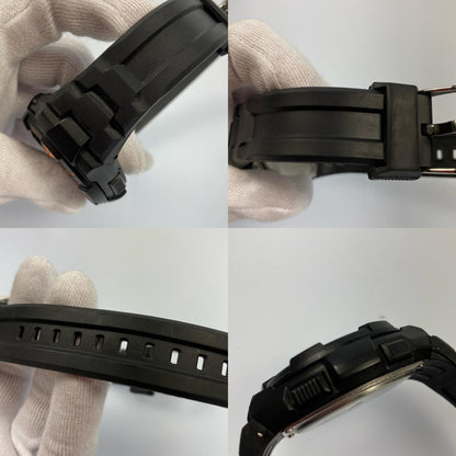 【中古】Q&Q | キューアンドキュー SOLARMATE 腕時計 MD06-315 アナデジ電波ソーラー ブラック