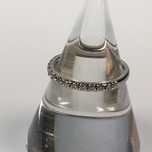 【中古】ヴァンドーム青山 | ヴァンドームアオヤマ ハーフエタニティリング リング・指輪 PT950 0.15ctダイヤ
