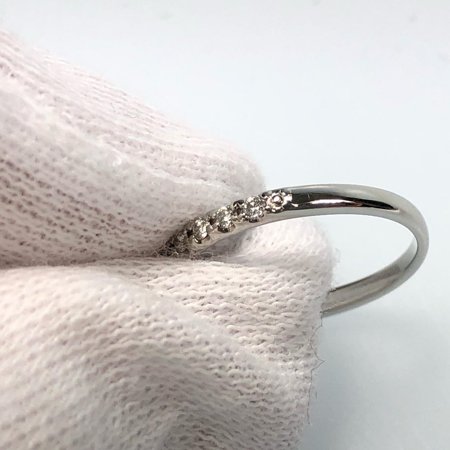 【中古】ヴァンドーム青山 | ヴァンドームアオヤマ ハーフエタニティリング リング・指輪 PT950 0.15ctダイヤ