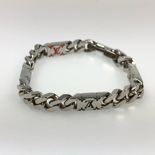 【中古】LOUIS VUITTON | ルイ・ヴィトン LVモザイク ブレスレット M1409M AK2283 シルバー