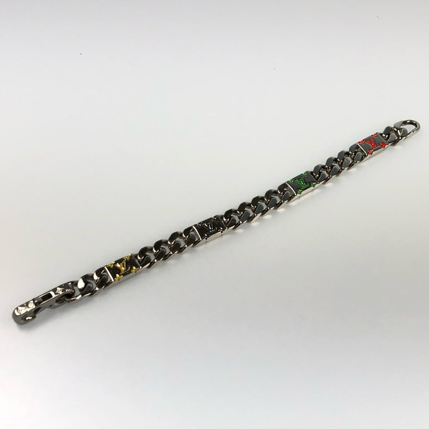【中古】LOUIS VUITTON | ルイ・ヴィトン LVモザイク ブレスレット M1409M AK2283 シルバー