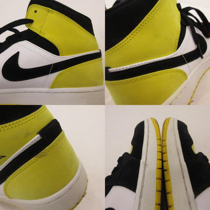【中古】NIKE | ナイキ AIR JORDAN 1 MID ”YELLOW TOE BLACK” スニーカー 852542-071 イエロー 28cm