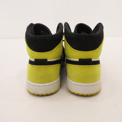 【中古】NIKE | ナイキ AIR JORDAN 1 MID ”YELLOW TOE BLACK” スニーカー 852542-071 イエロー 28cm