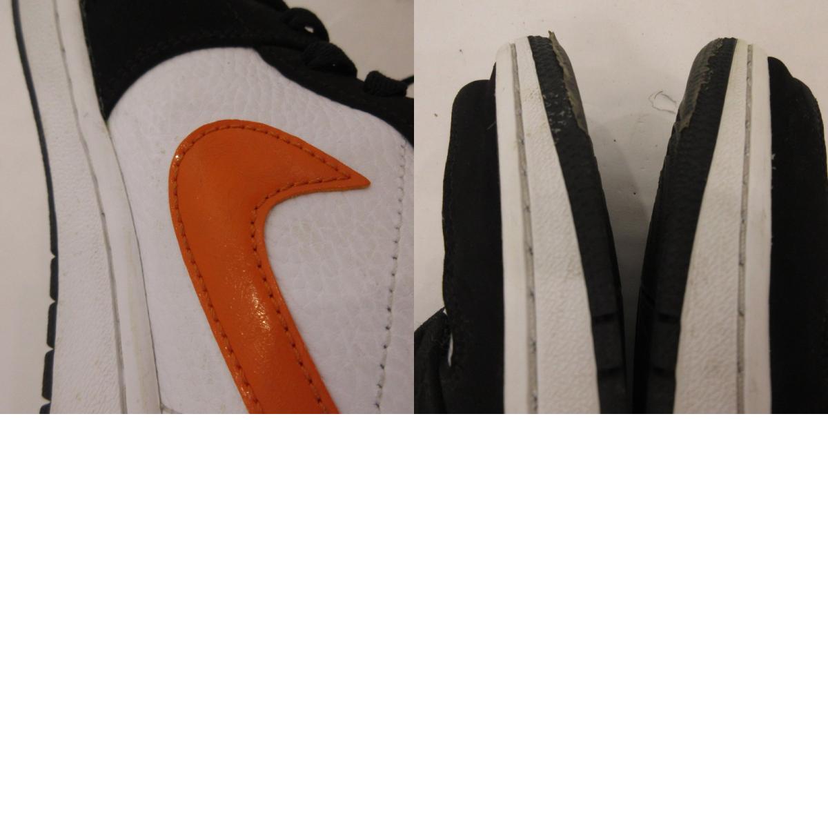 【中古】NIKE | ナイキ AIR JORDAN 1 MID 'SHATTERED BACKBOARD' スニーカー 554724-058 オレンジ 28cm