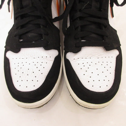 【中古】NIKE | ナイキ AIR JORDAN 1 MID 'SHATTERED BACKBOARD' スニーカー 554724-058 オレンジ 28cm