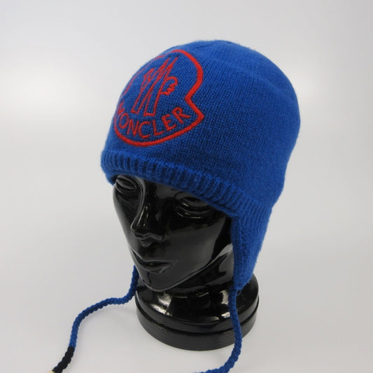 【中古】MONCLER | モンクレール BERRETTO TRICOT ニットキャップ G20913B00032 国内正規品　2021A/W ブルー
