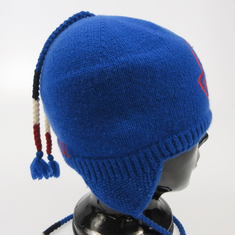 【中古】MONCLER | モンクレール BERRETTO TRICOT ニットキャップ G20913B00032 国内正規品　2021A/W ブルー