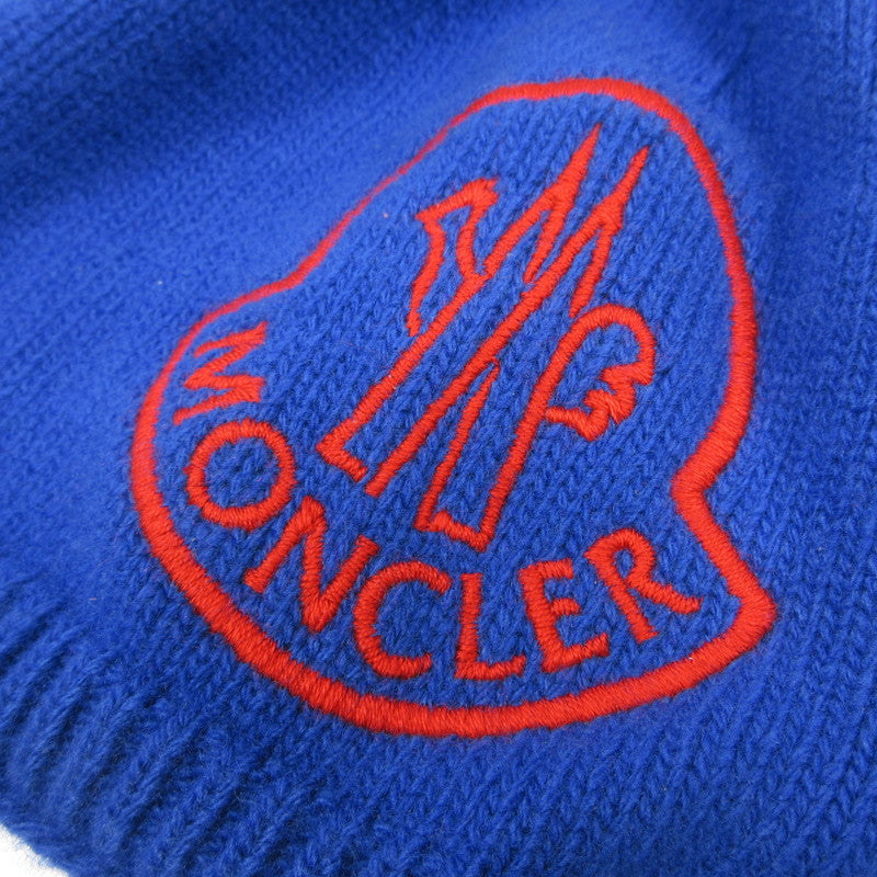 【中古】MONCLER | モンクレール BERRETTO TRICOT ニットキャップ G20913B00032 国内正規品　2021A/W ブルー
