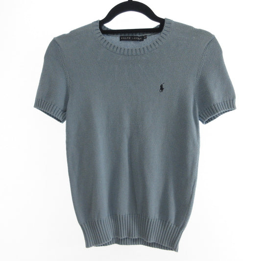 【中古】RALPH LAUREN | ラルフローレン セーター インパクト21　サマーニット ライトブルー サイズ：M