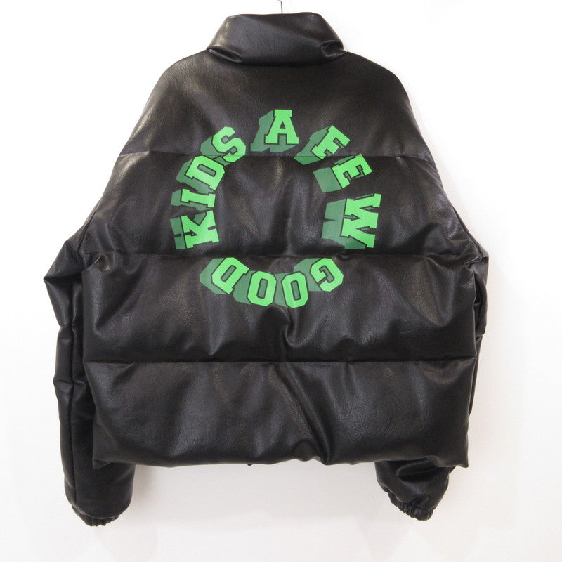 【中古】A FEW GOOD KIDS | アヒューグッドキッズ Reflective Logo Down Jacket ダウンジャケット ブラック サイズ：XL