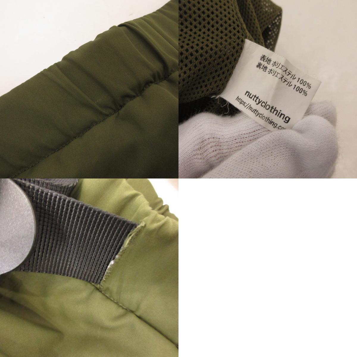 【中古】NUTTY CLOTHING | ナッティークロージング 7 Pockets Nylon Daily shorts ショートパンツ オリーブ サイズ：L