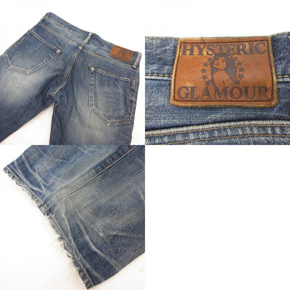 【中古】HYSTERIC GLAMOUR | ヒステリックグラマー デニムパンツ 4AP-2672 クラッシュ加工 ブルー サイズ：30