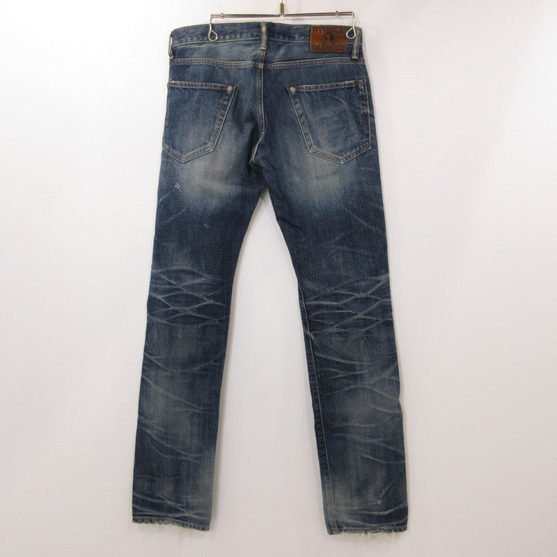 【中古】HYSTERIC GLAMOUR | ヒステリックグラマー デニムパンツ 4AP-2672 クラッシュ加工 ブルー サイズ：30